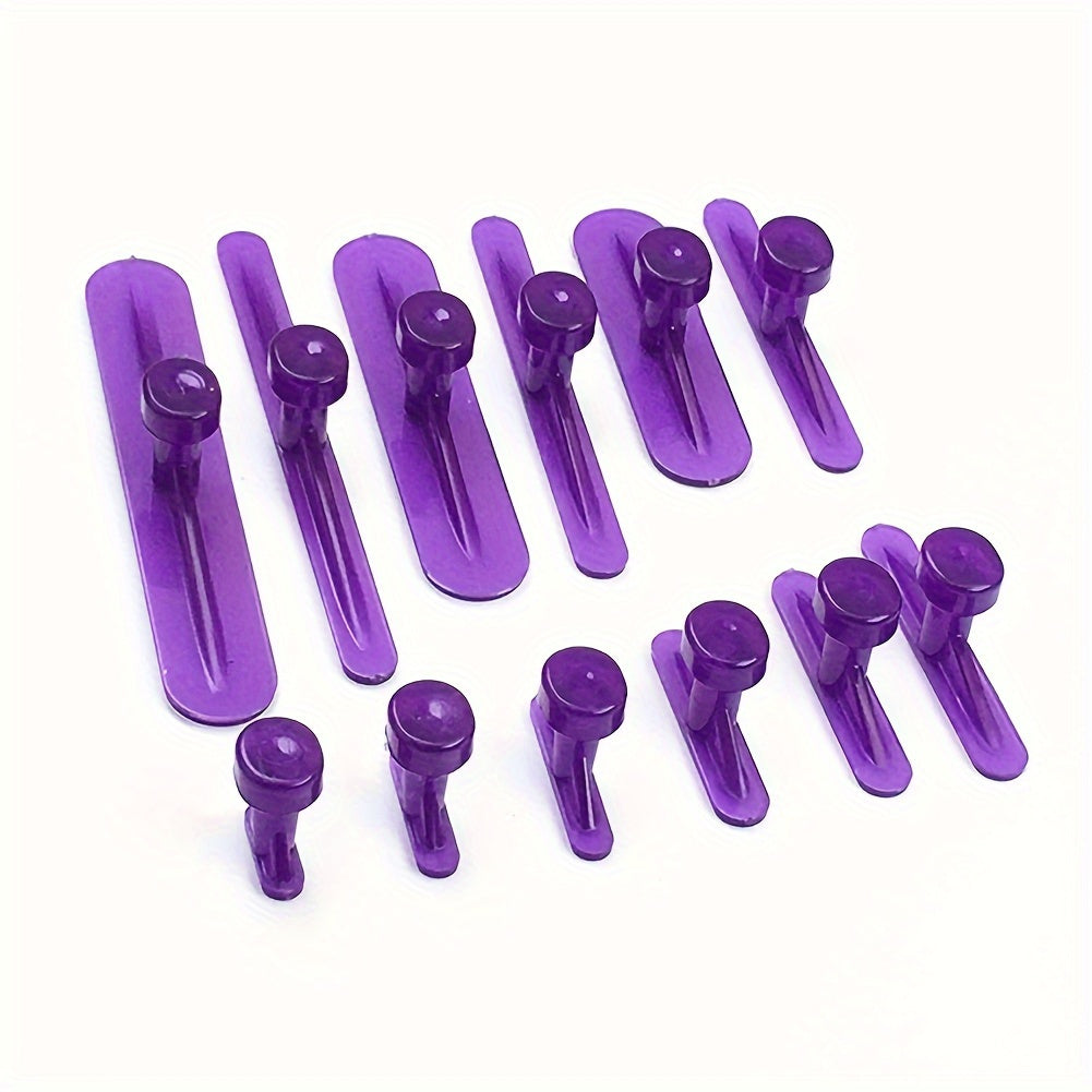 12pcs Plastic Car Dents Repair Tool Large Puller Sheet Metal Puller Data Recovery Dents and Pits No Trace Fast Absorption