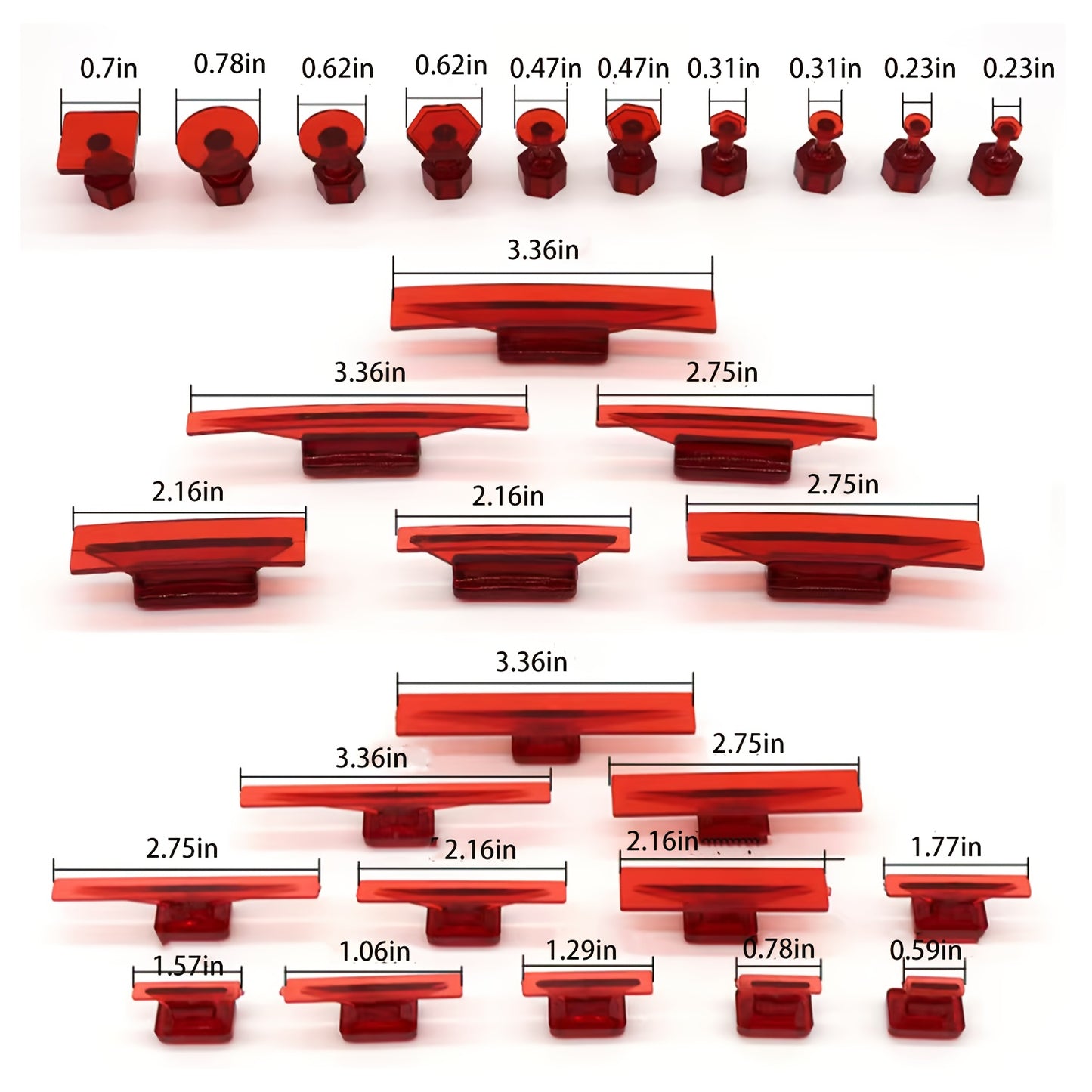 28pcs Car Dent Repair Puller Tabs Kit - Paintless Dent Removal Tools with Suction Cups, Glue Tabs for Automobile Hail Damage and Dent Repair, Auto Body Fix Essentials, Dent Removal Tools