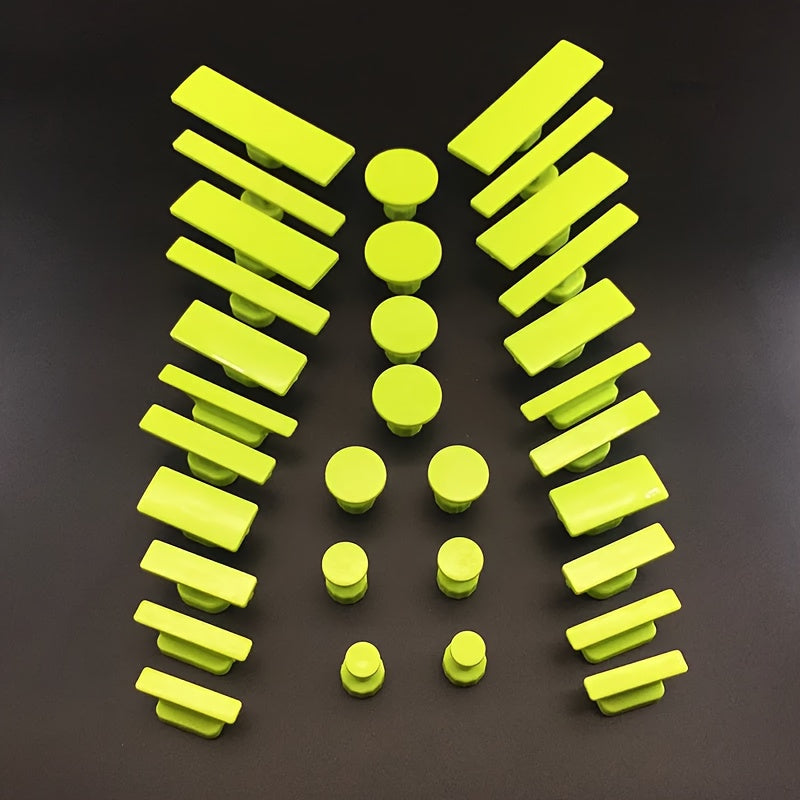 16/32pcs Paintless Dent Removal Kit - T Slide Hammer Automobile Dent Repair Tools for Metal Surface