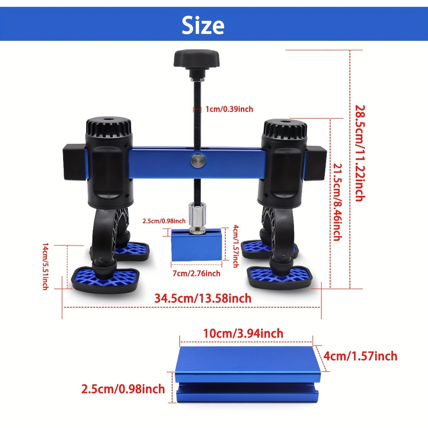 [Adjustable Dent Remover Kit] Professional Adjustable Car Dent Remover - New Sheet Metal Dent Puller Auto Accessory Repair Kit